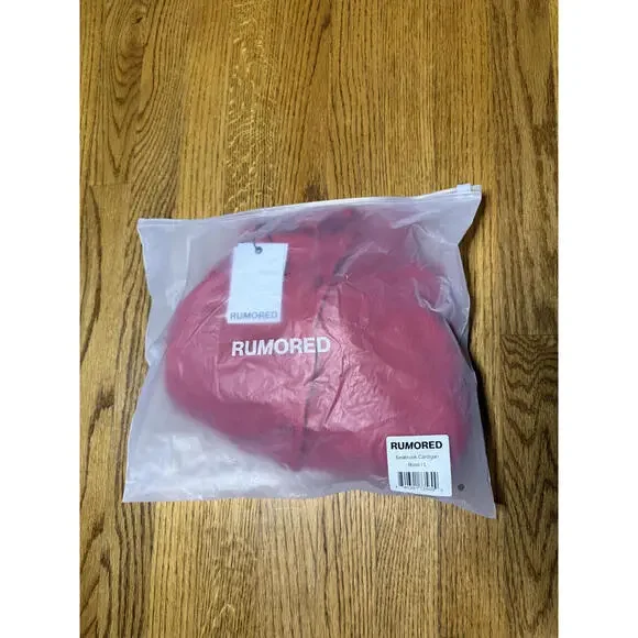 NWT! Rumored Seabrook Cardigan in Rose Size Large - Picture 2 of 5